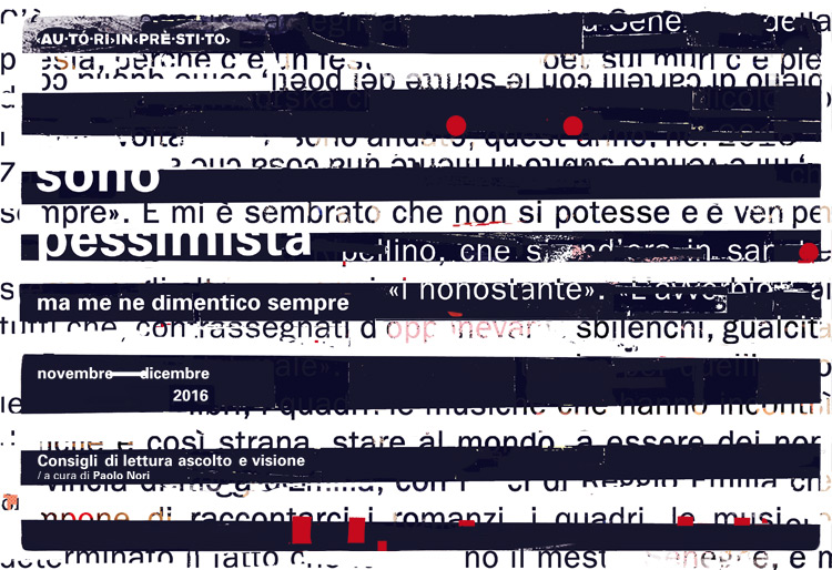 Paolo Nori, Sono pessimista ma me ne dimentico sempre